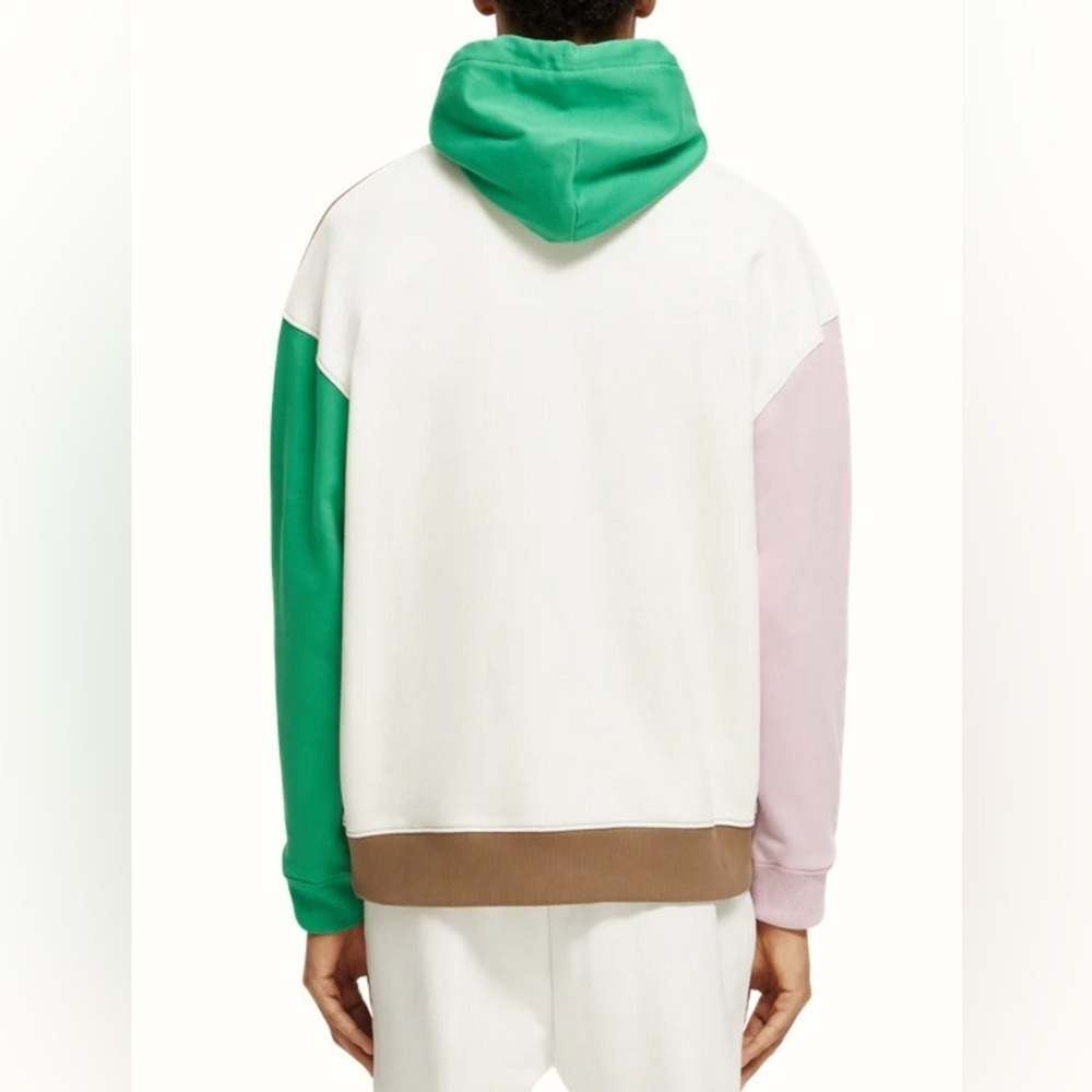 New! Scotch & Soda Color block Unisex Hoodie 💚 L… - image 2